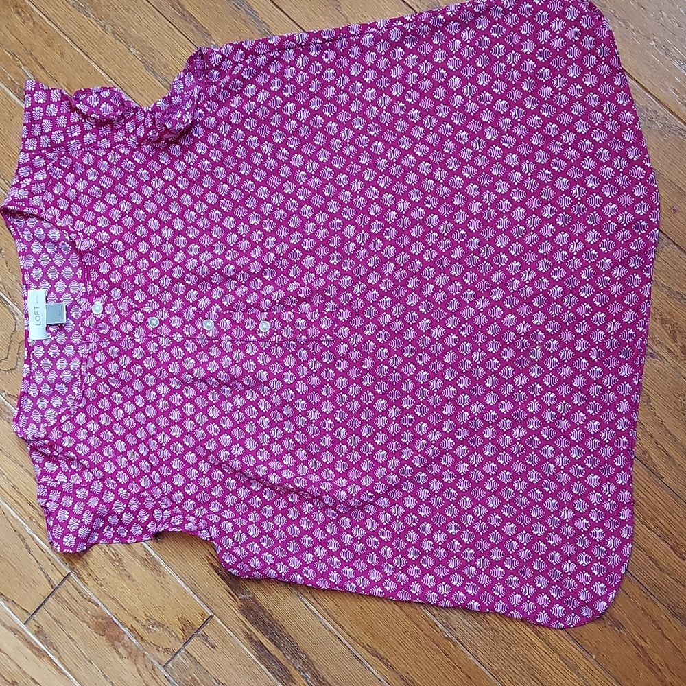 Loft Cap-Sleeve Blouse- MP